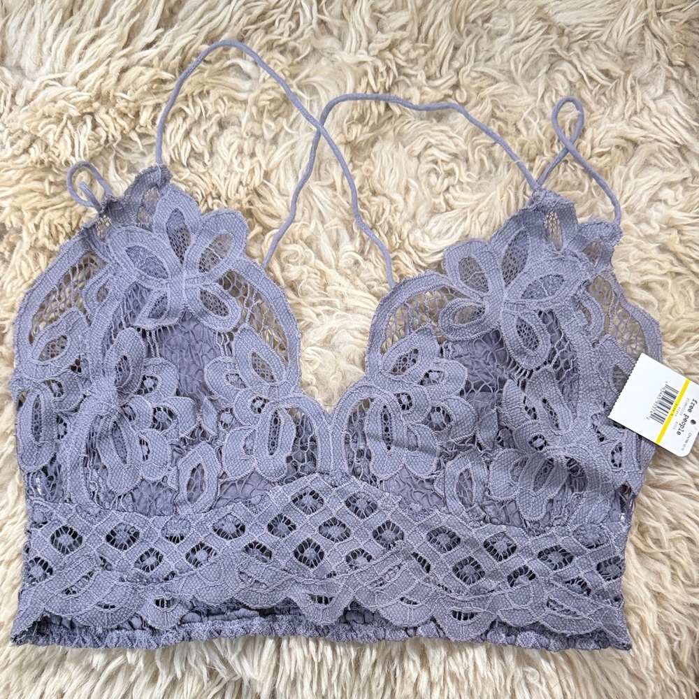 🆕 Free People Lace Bralette in gray 🆕